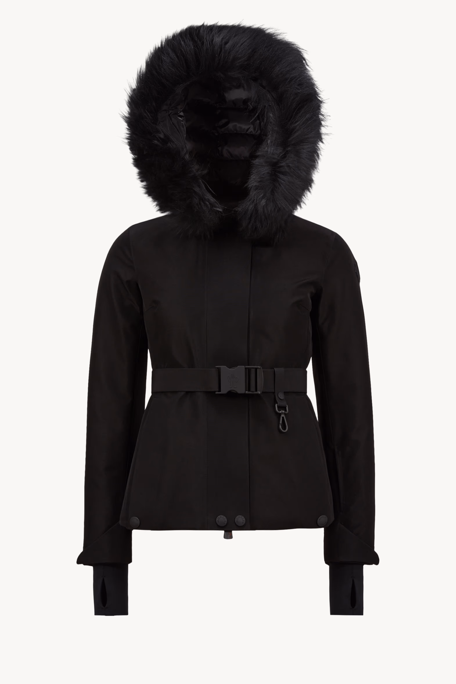 Chaqueta plumífero de esquí Laplance de GORE-TEX con ribete de lana de oveja Mujer Negro Moncler 2